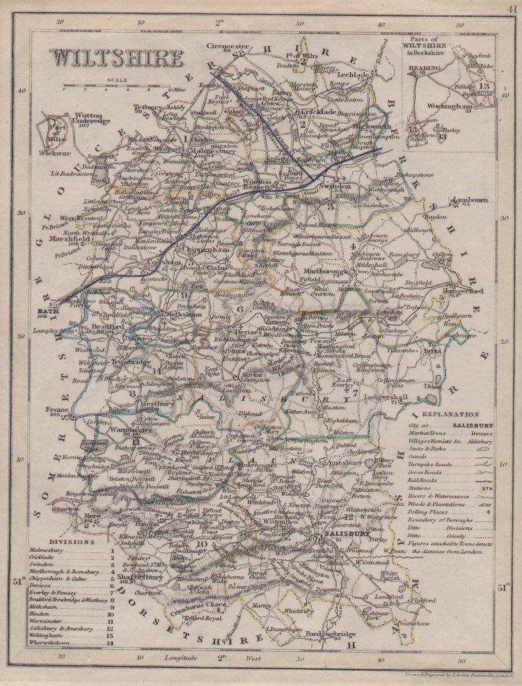 Map of Wiltshire - Archer